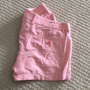 J Crew pink linen shorts